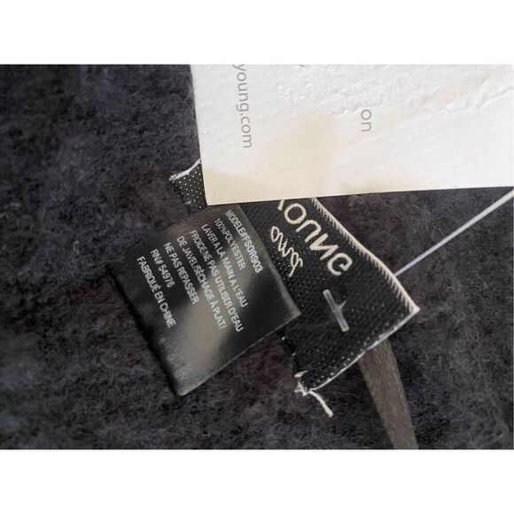 Nwt David And Young Sweater Wrap Built In Scarf Shawl Winter Poncho - Picture 9 of 13